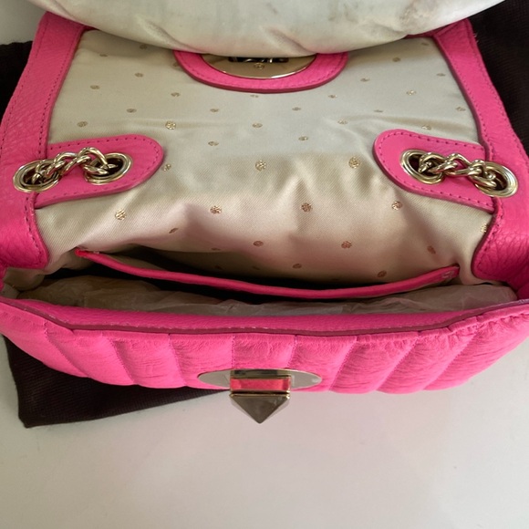 Kate Spade Pink Quilted Bag with Gold Chain - Picture 8 of 14